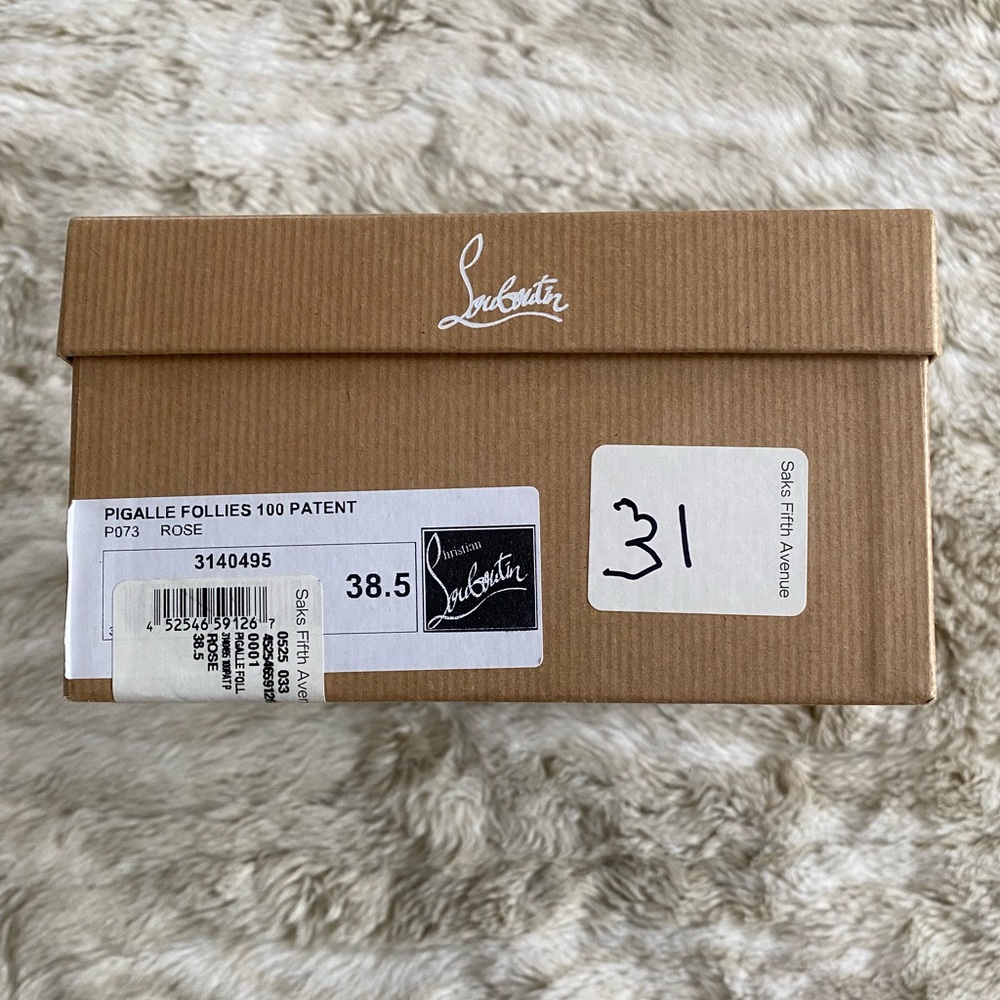 NIB Christian Louboutin Pigalle Follies Rose 38.5